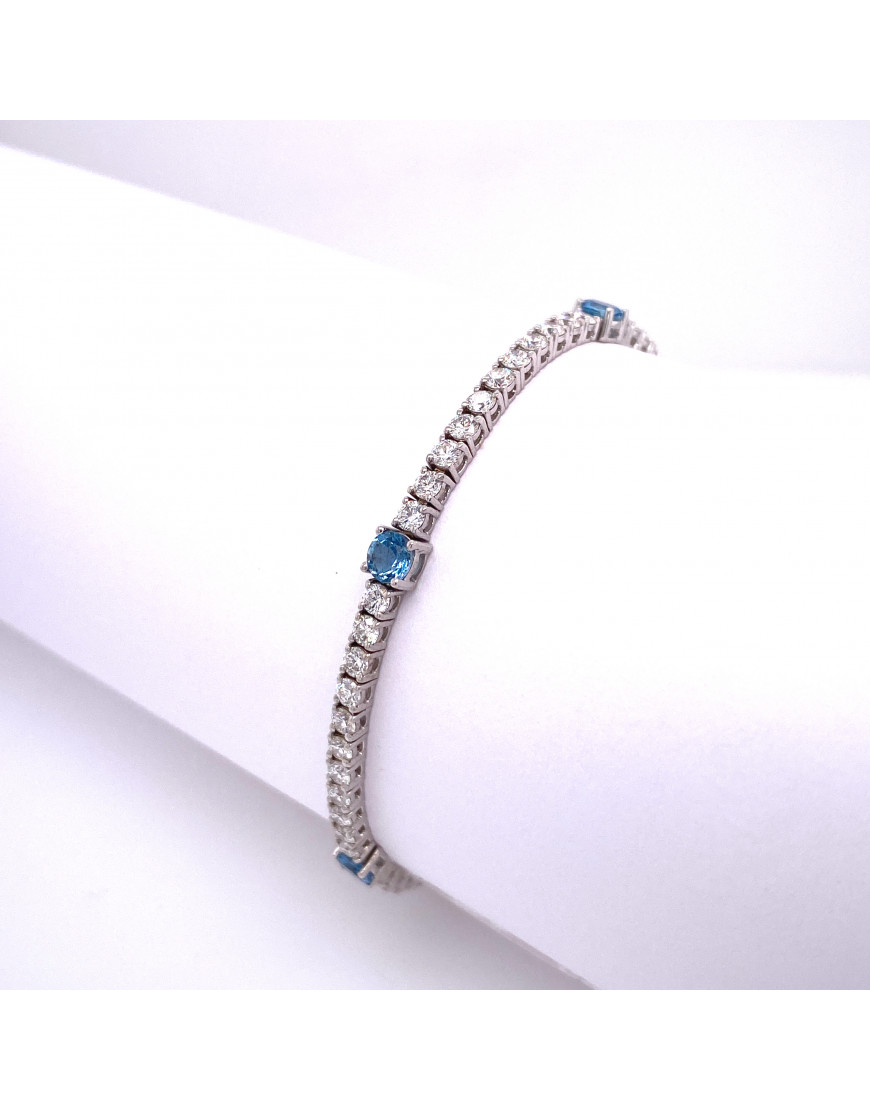 SYDNEY EVAN Happy Face 14-karat gold, aquamarine and diamond bracelet |  NET-A-PORTER