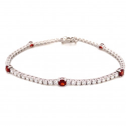  January Garnet Birthstone Bracelet