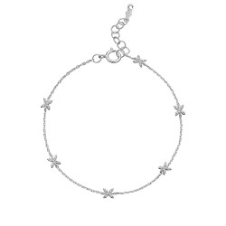 Ladies Kiss Style Diamond Bracelet in 18ct White Gold