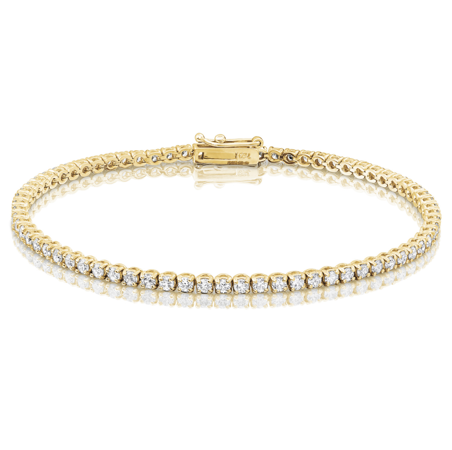 2.75ct Diamond Tennis Bracelets in 18ct Yellow Gold