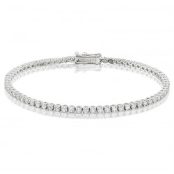 2.45ct Diamond Tennis Bracelets in 18ct White Gold