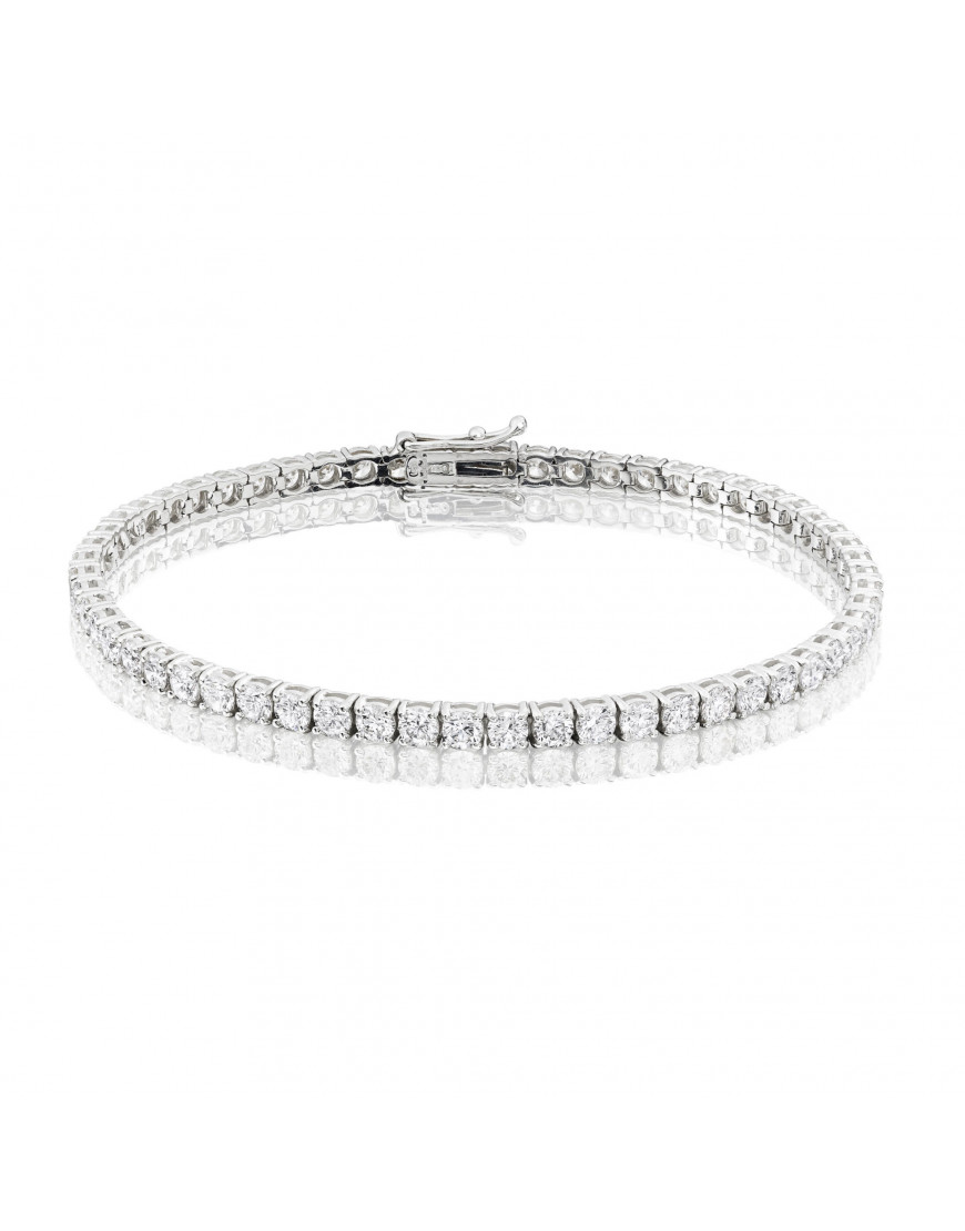 Buy Simsum Jewellery White Tennis Bracelet for Women Online  Tata CLiQ  Luxury