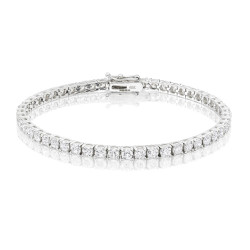 6.6ct Diamond Tennis Bracelet In 18ct White Gold